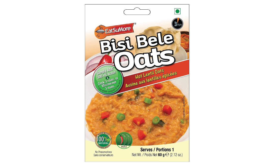 EatSuMore Bisi Bele Oats    Pack  60 grams